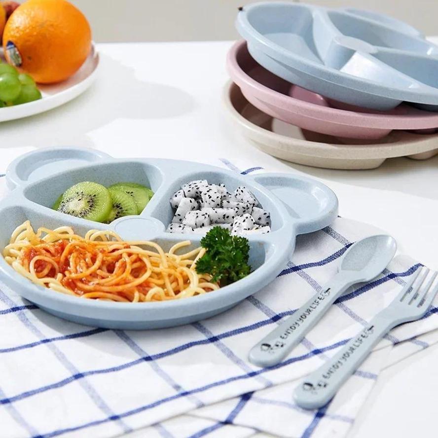 1 Set Baby Bowl Spoon Fork Set - Baby Food Menu 评论和价格