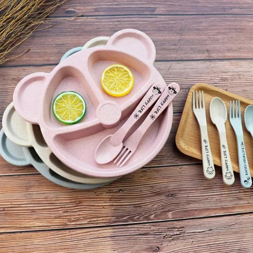 1 Set Baby Bowl Spoon Fork Set - Baby Food Menu 评论和价格