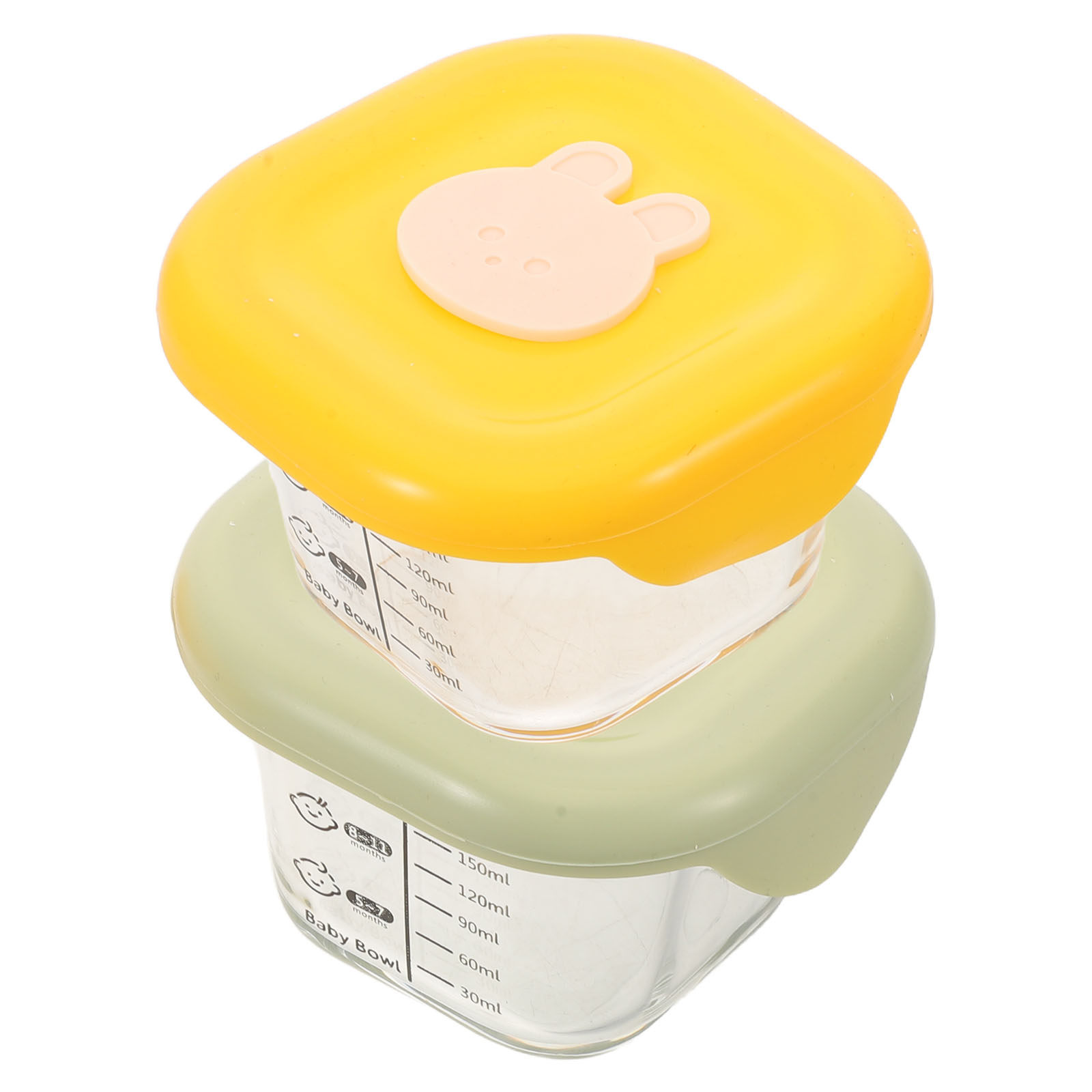 2Pcs Baby Food Storage Contain - Baby Food Jars With Lids 评论和价格